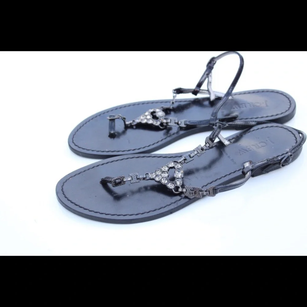 J. Crew jeweled Capri sandals